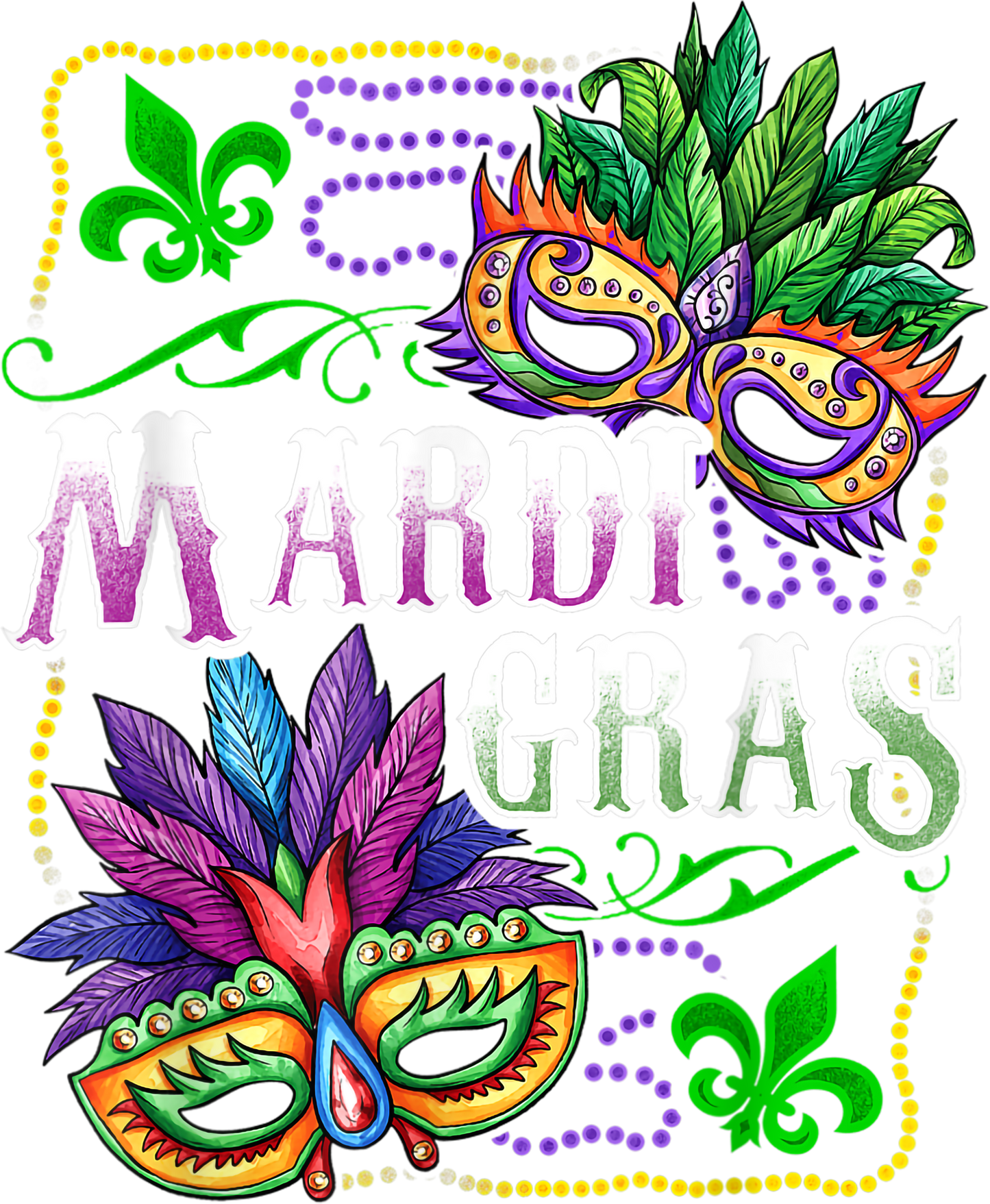 Mardi Gras 631 - Mardi Gras Mask Design Gift Party Outfit For Kids I Adults T Shirt