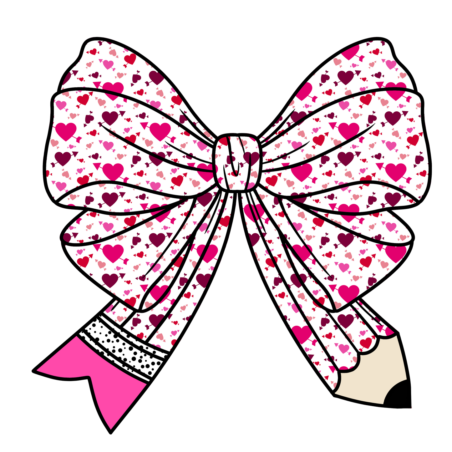 Valentine's Day 118 - Teacher Coquette Bow