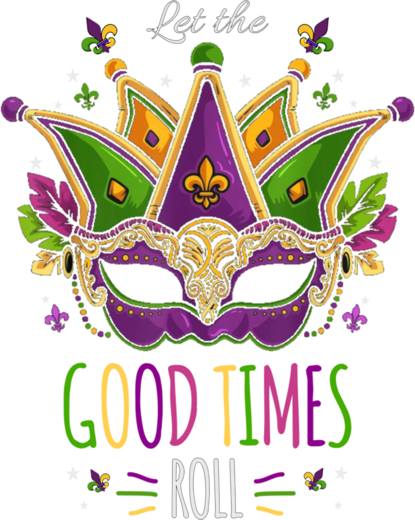 Mardi Gras 511 - Let The Good Times Roll Mardi Gras Pullover Hoodie