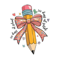 Back to School 10 - 100 Days Coquette Bow Pencil