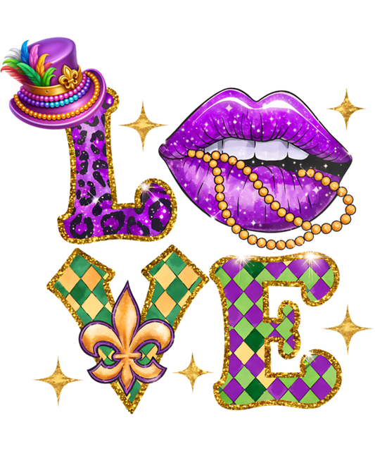 Mardi Gras 626 - Mardi Gras Love Sweatshirt