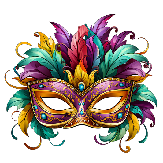 Mardi Gras 721 - Mardi Gras Mask Clipart Sublimation 88819918 15