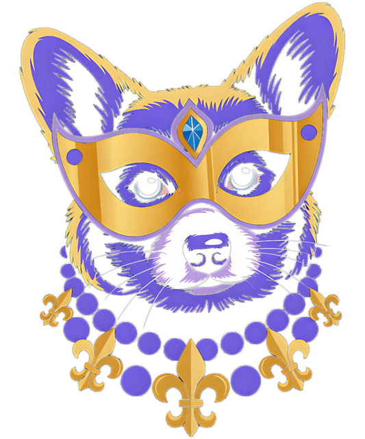 Mardi Gras 562 - Mardi Gras Bead Corgi Dog Festival Carnival Women Men Sweatshirt