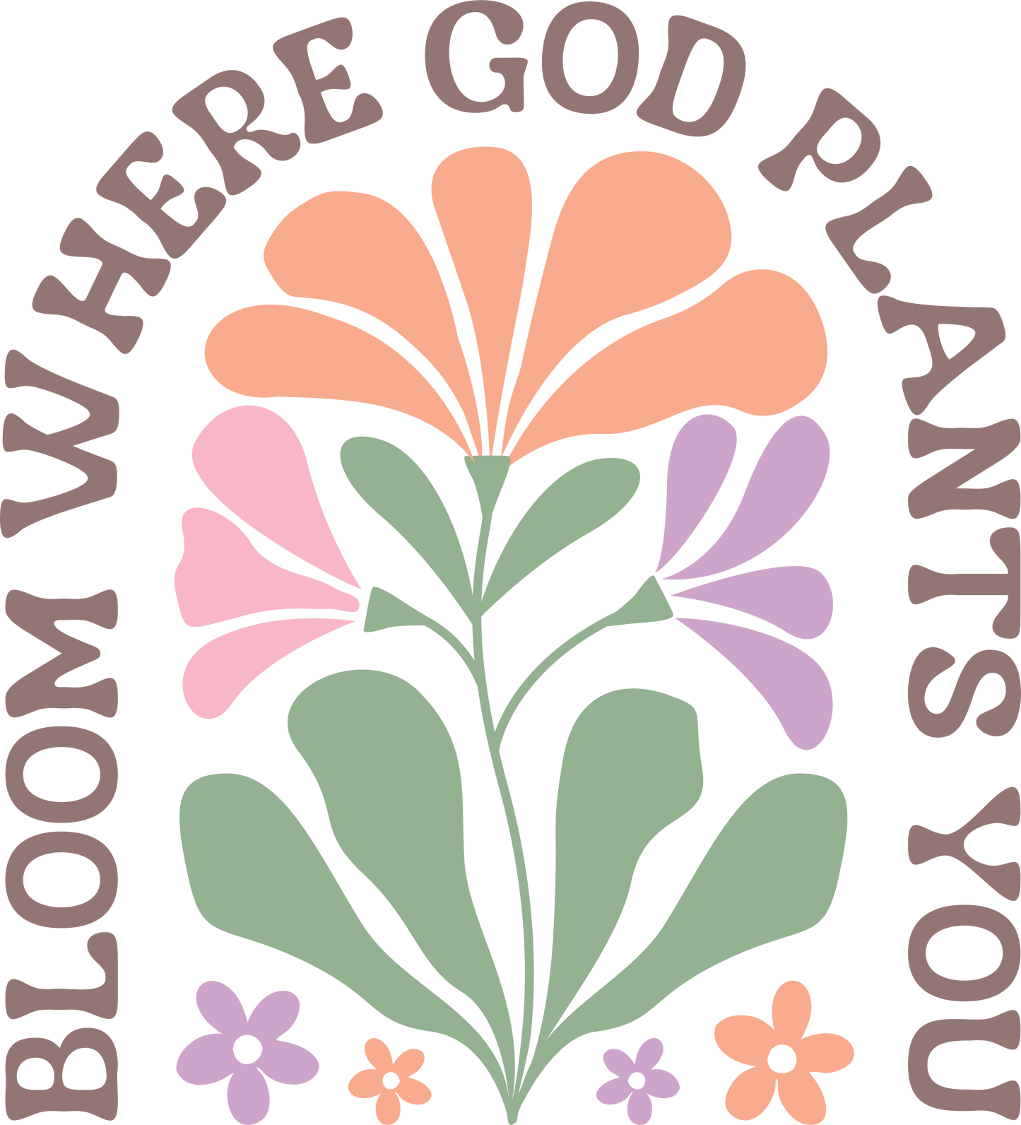 Bloom where God plants you