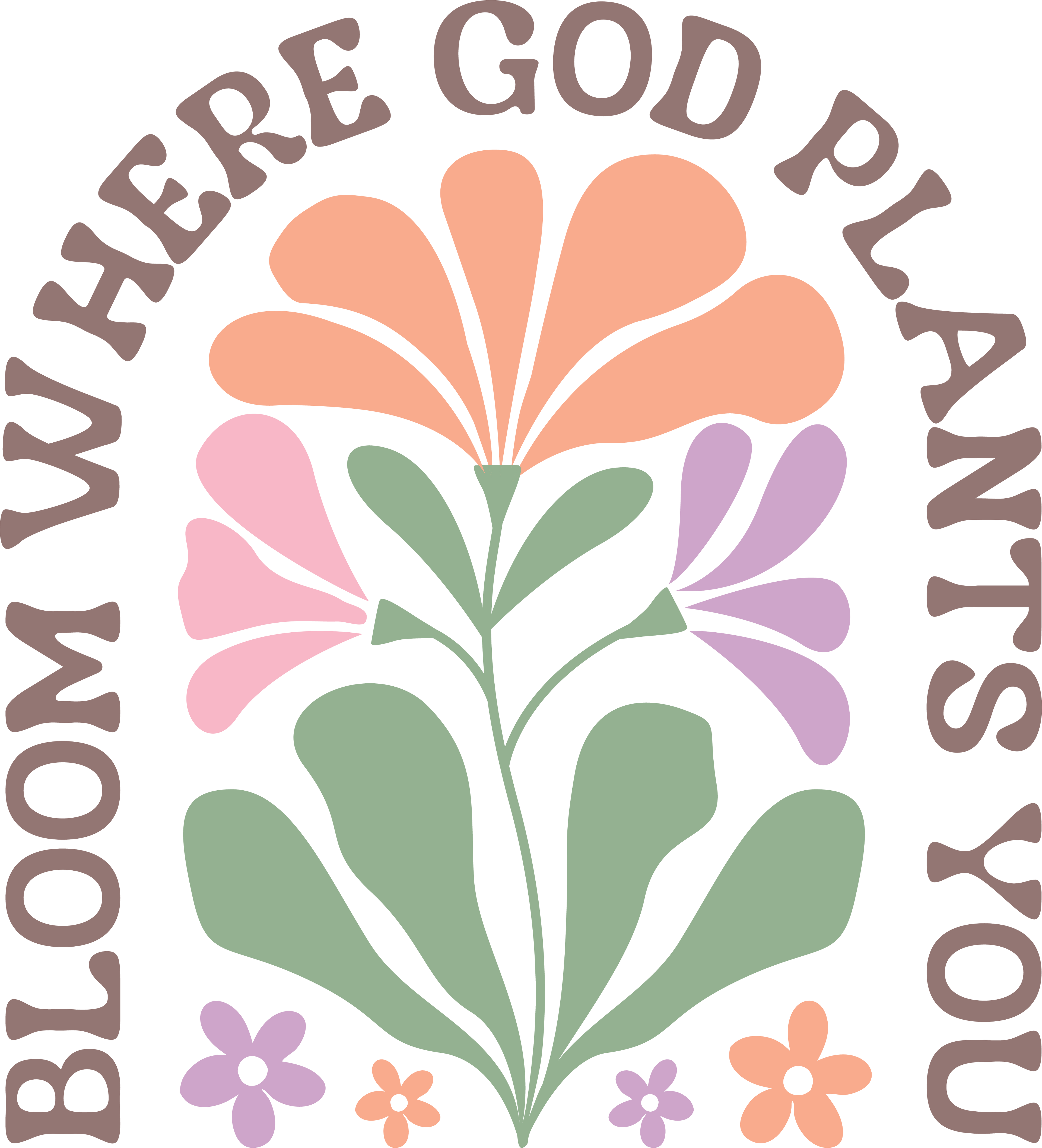 Bloom where God plants you
