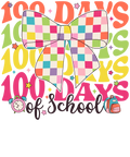 Back to School 7 - 100 Day Checked Colourful Design300