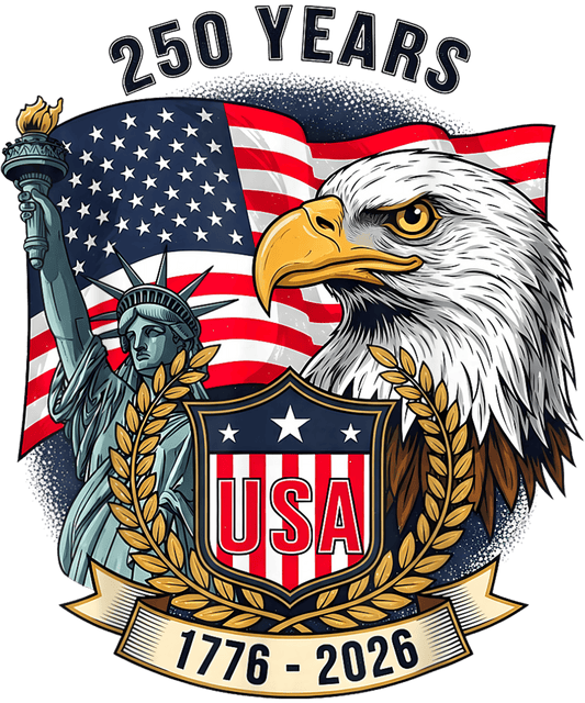 4th of July 47 - 250 Years American Flag Anniversary Usa 250th Birthday T Shirt (1)
