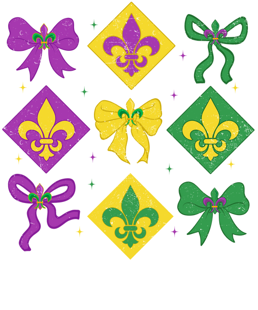 Mardi Gras 954 - Or 26122024 Vtn Retro Checked Coquette Mardi Gras