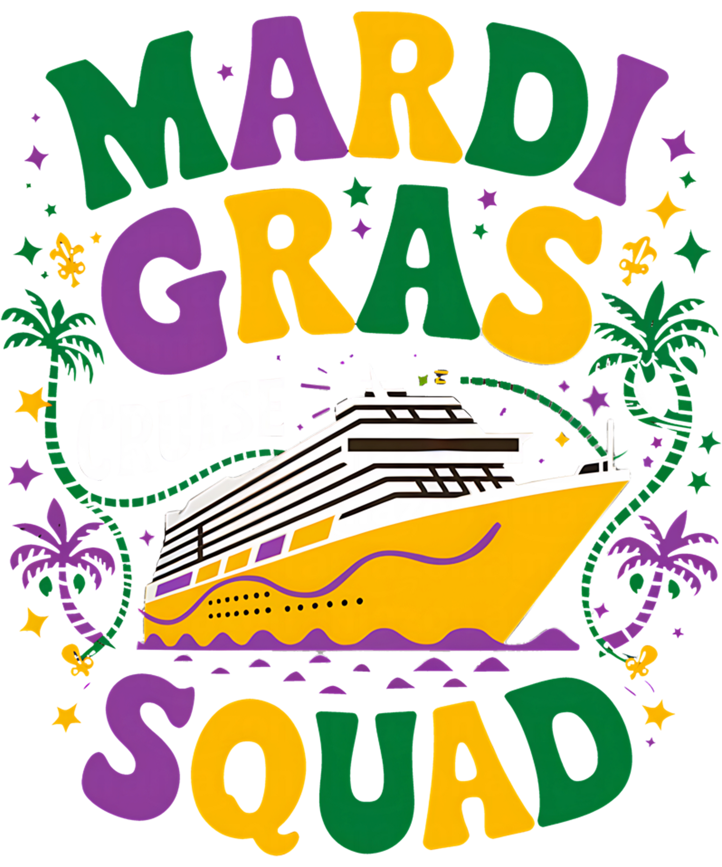 Mardi Gras 604 - Mardi Gras Cruise Crew 2026 Family Friend Group Vacations Sweatshirt