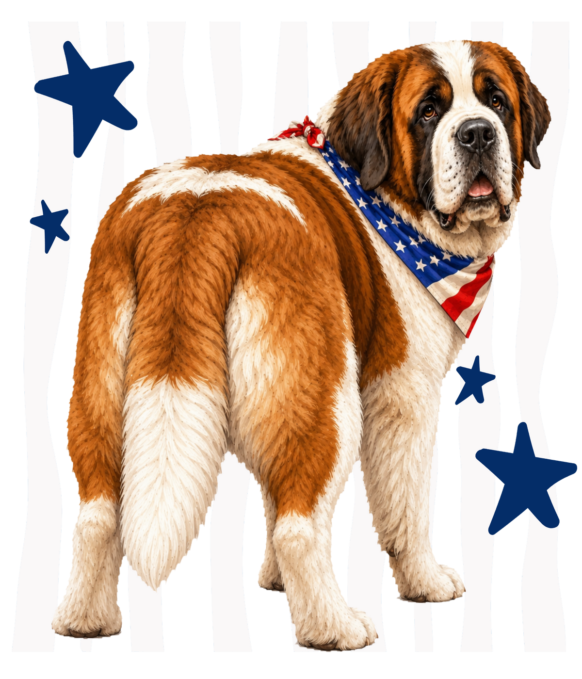 Randomness 1468 - Saint Bernard Back Usa