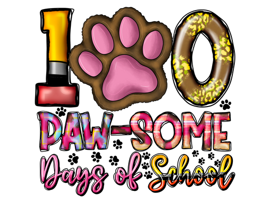 Teacher 44 - 100pawsomedaysofscchool
