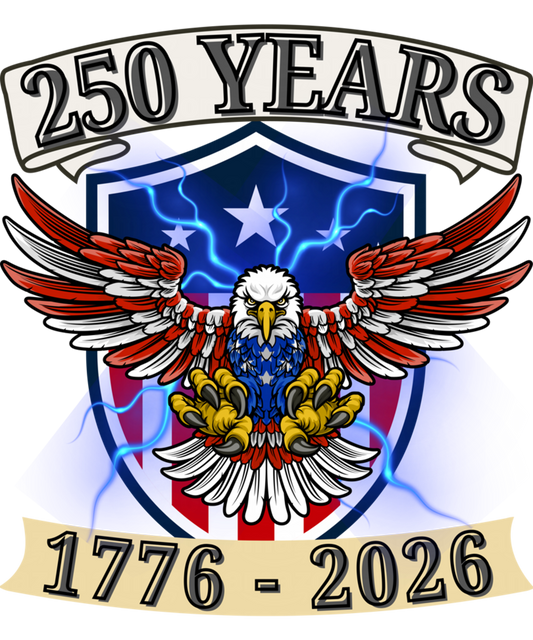 4th of July 32 - 250 Anniversary Usa Patriotic Eagle 250th Independence Day Sweatshirt