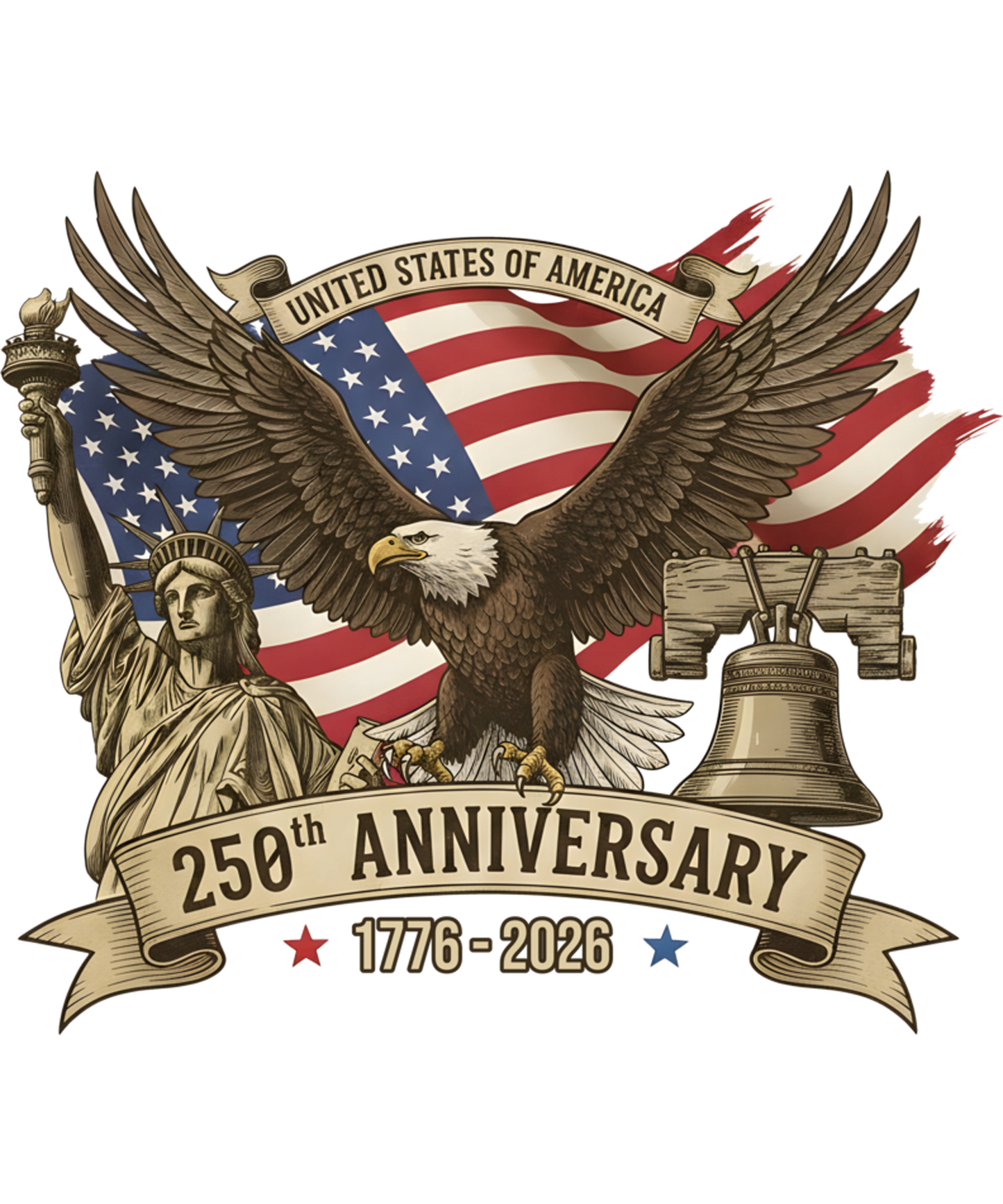 4th of July 18 - 1776–2026 Usa Anniversary 250 Years Of Independence Heritage Sweatshirt