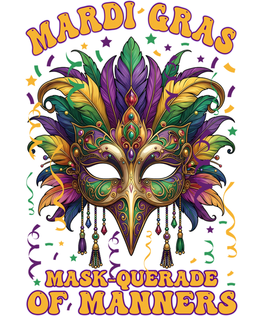 Mardi Gras 633 - Mardi Gras Mask Masquerade Manners Carnival Parades Sweatshirt