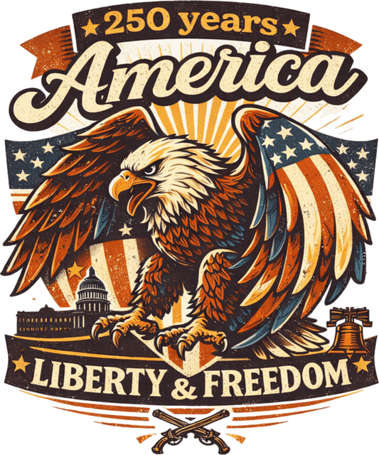 4th of July 62 - 250th Anniversary Usa Land Of The Free   American Freedom Sweatshirt