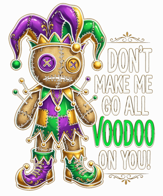 Mardi Gras 368 - Doll Jester New Orleans Carnival Sweatshirt