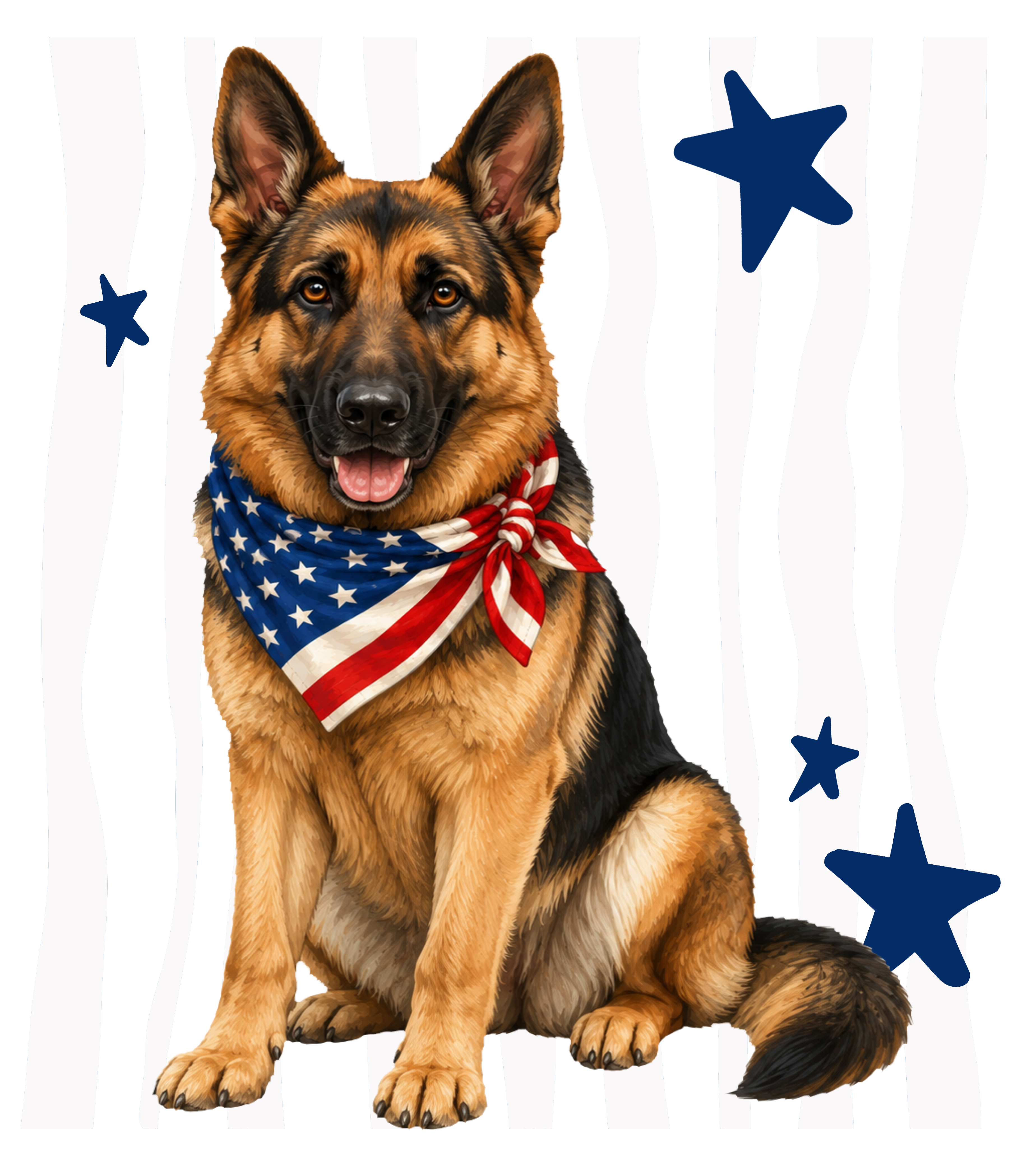 Randomness 707 - German Shepherd Front Usa