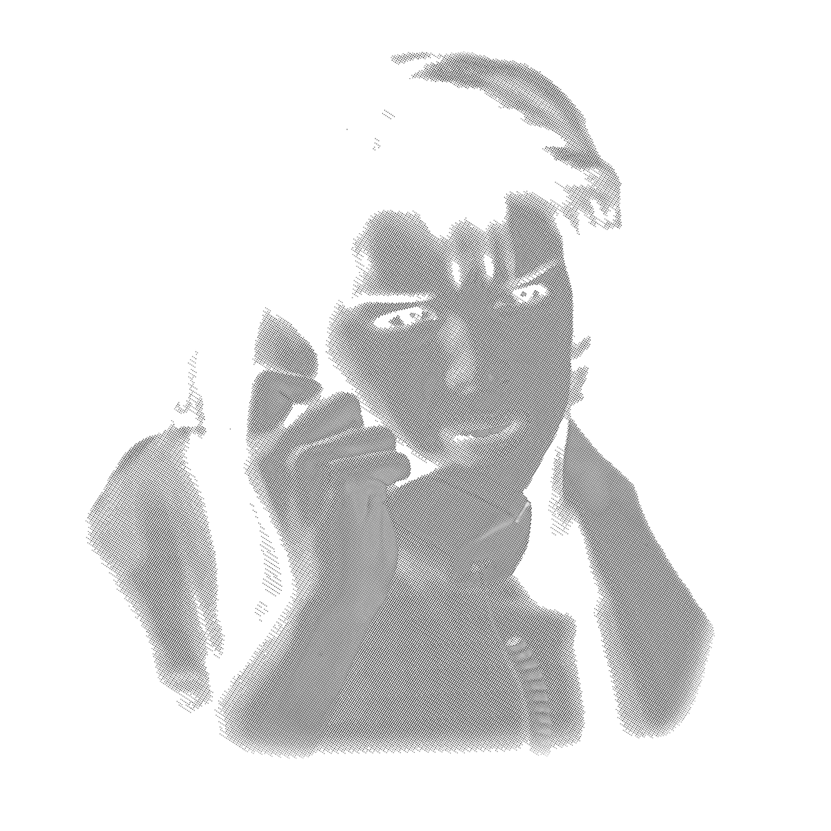 Randomness 1524 - Sidhalftoneblack