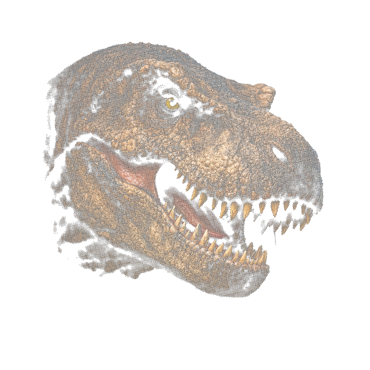 Randomness 812 - Halftone T Rex