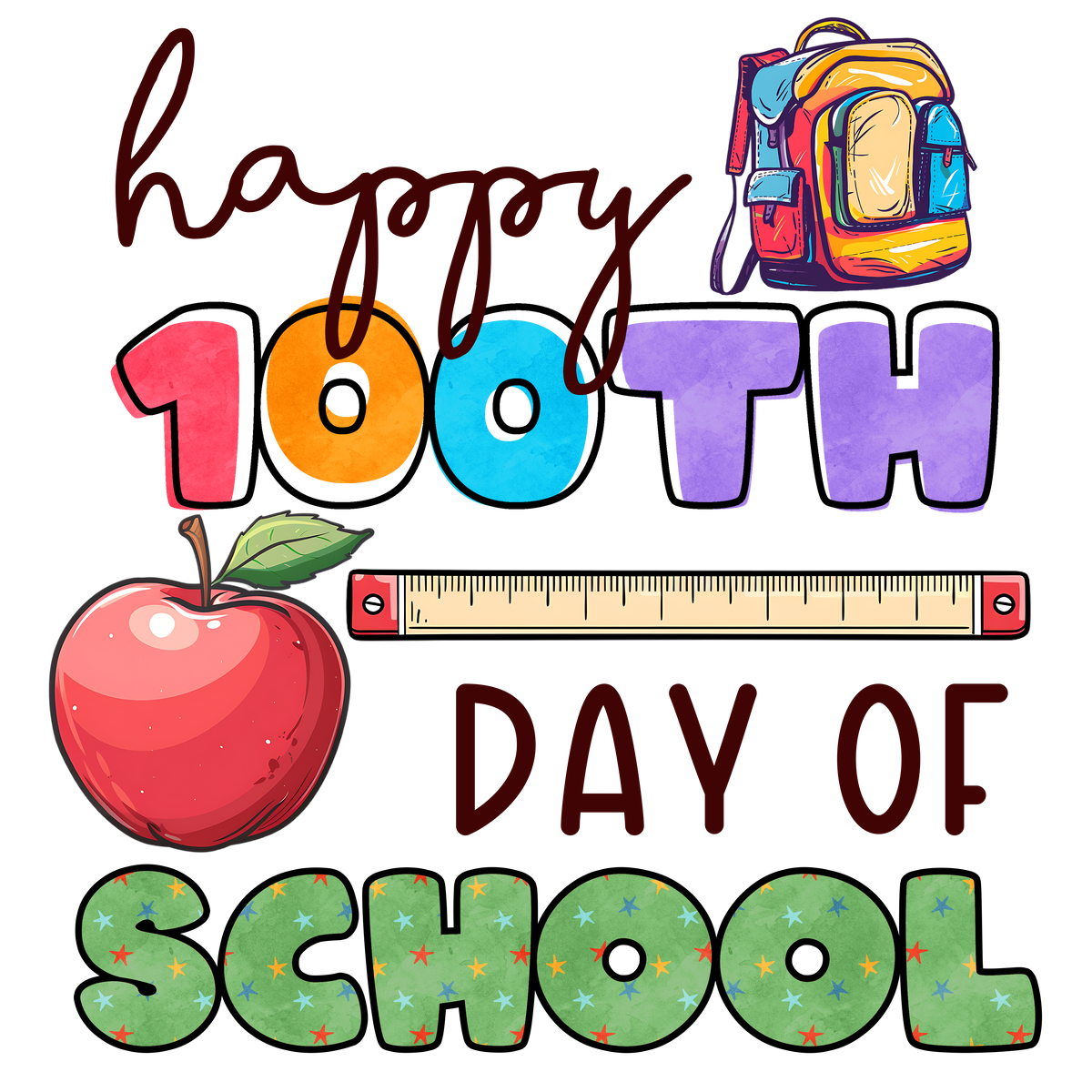 Back to School 94 - A01 L240624 03 Happy 100th Day Of School