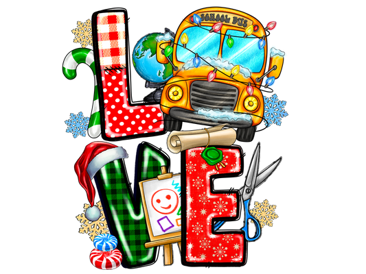 Teacher 445 - Loveschoolbuschristmas