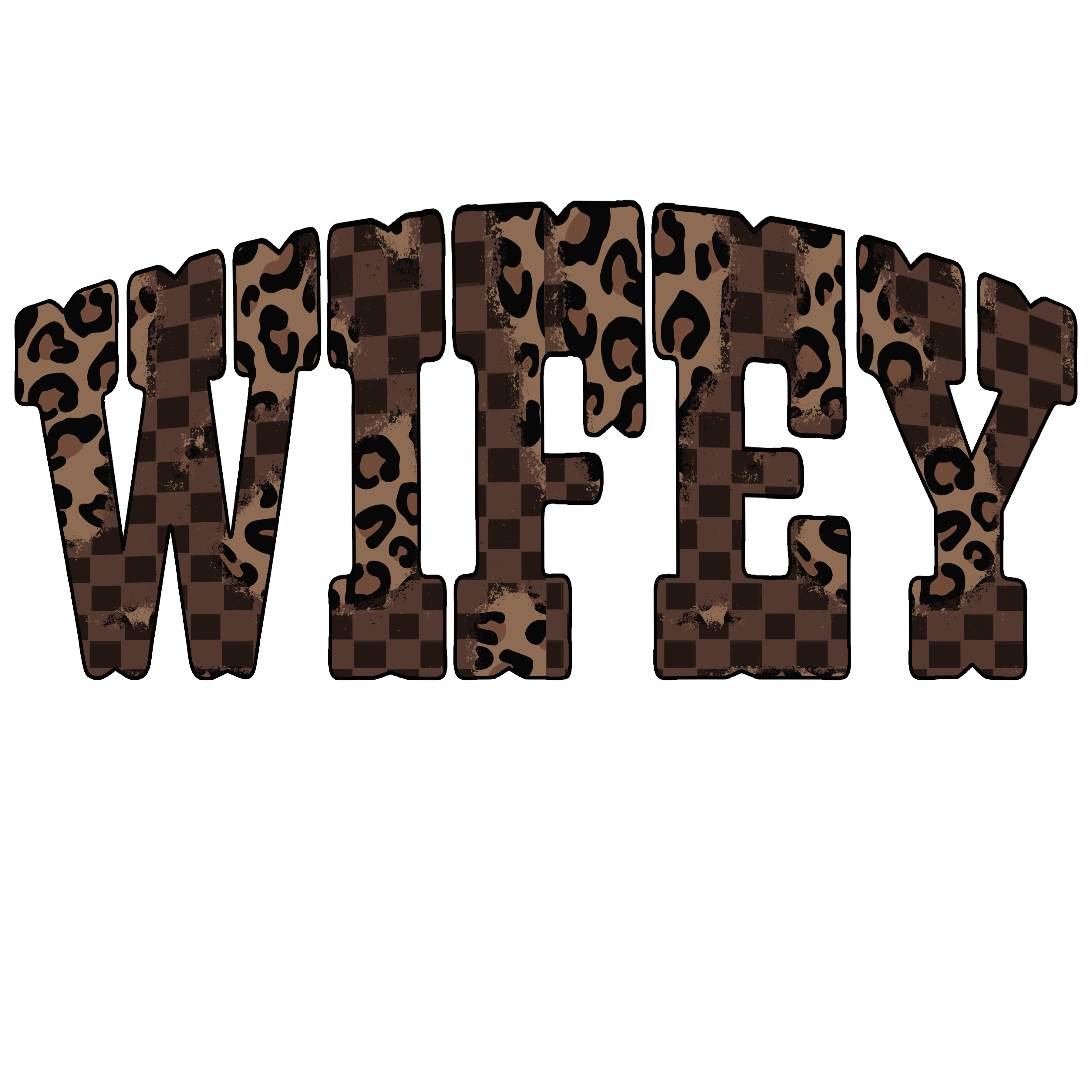 Randomness 1785 - Wifey Checkered Cheetah