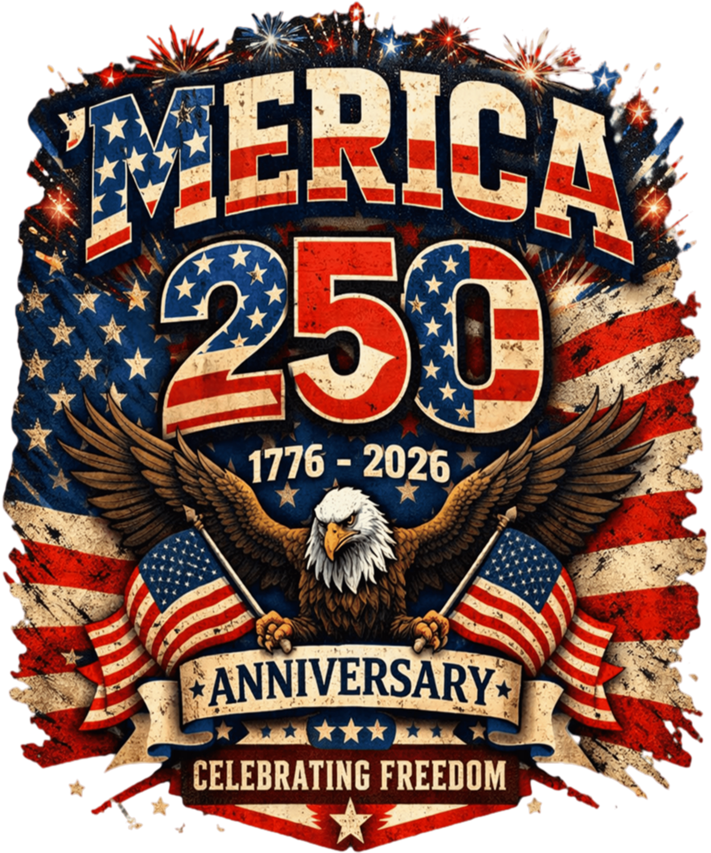4th of July 55 - 250th Anniversary Merica Celebration Heritage Usa Sweatshirt