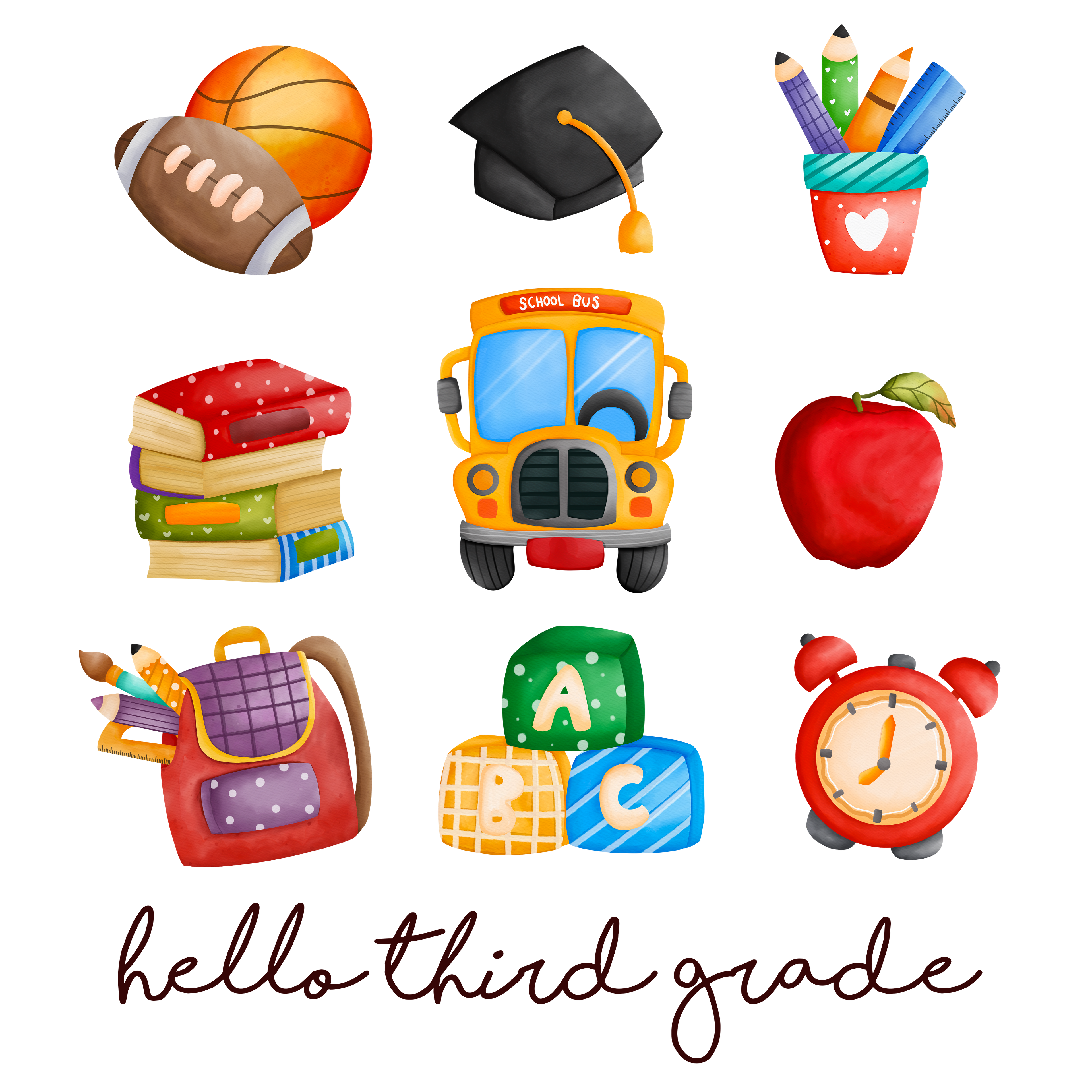 Back to School 104 - A01 L240624 13 Hello Third Grade