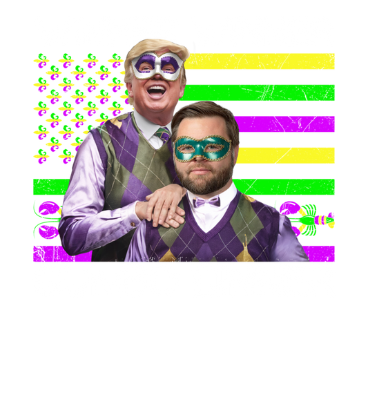 Mardi Gras 838 - Merch Funny Trump Vance Bros Winner Winner Gumbo Dinner Mardi Gras Long Sleeve T Shirt