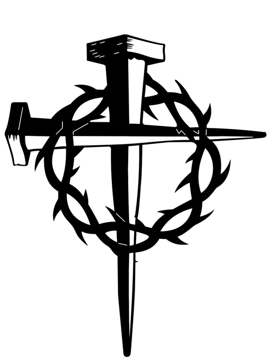 Nail cross thorn crown