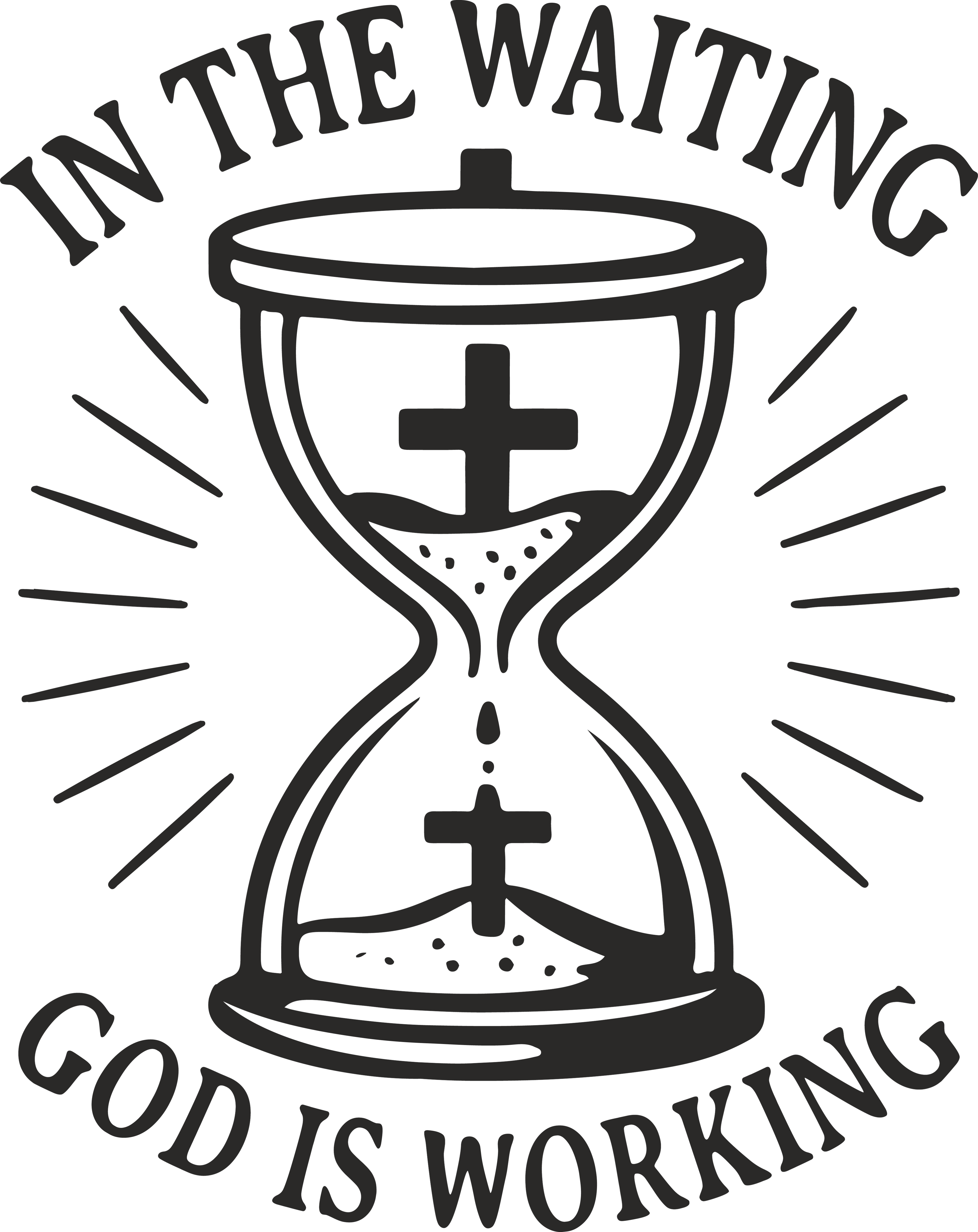 in the waiting god is working
