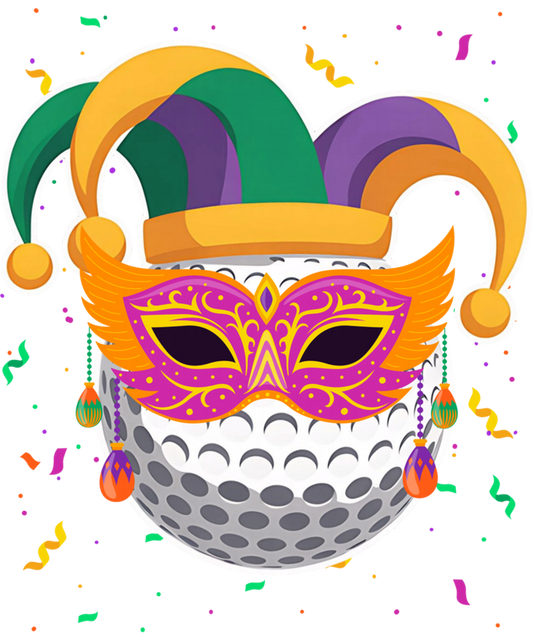 Mardi Gras 440 - Golf Mardi Gras Jester Hat Costume Carnival Women Men Sweatshirt