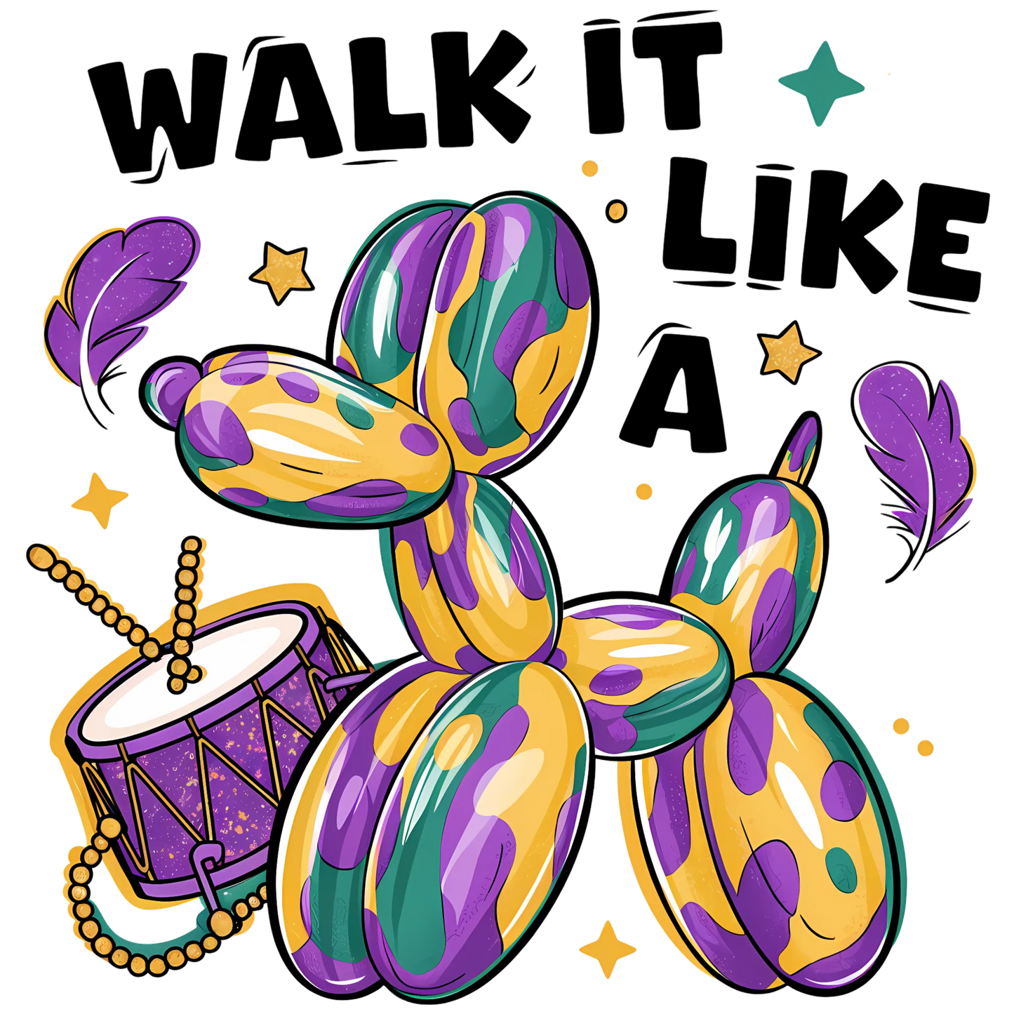 Mardi Gras 1035 - Walk It Like A Dog 112234751 Walk It Like A Dog Mardi Gras Png