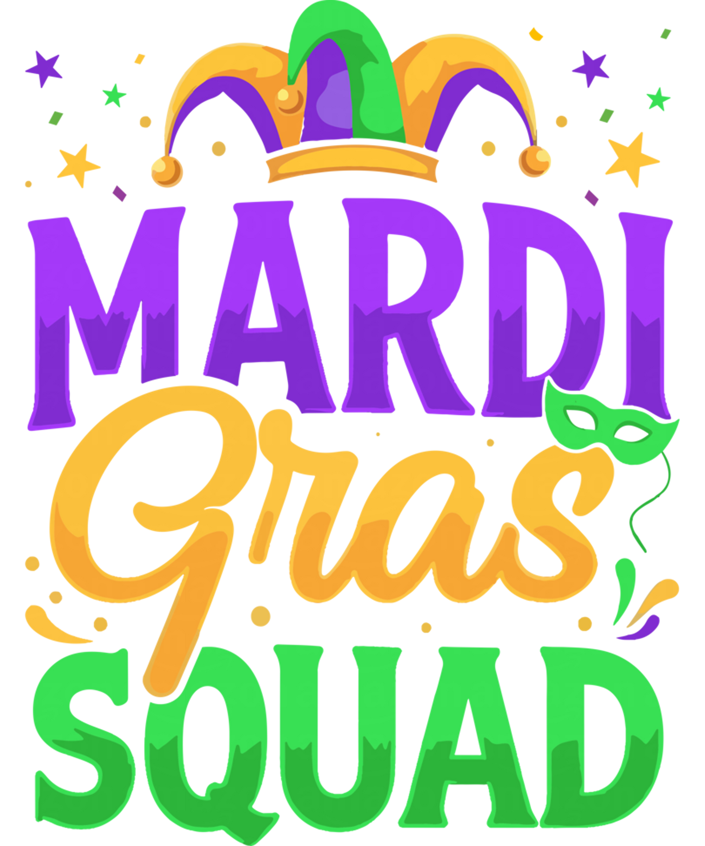 Mardi Gras 669 - Mardi Gras Squad Sweatshirt
